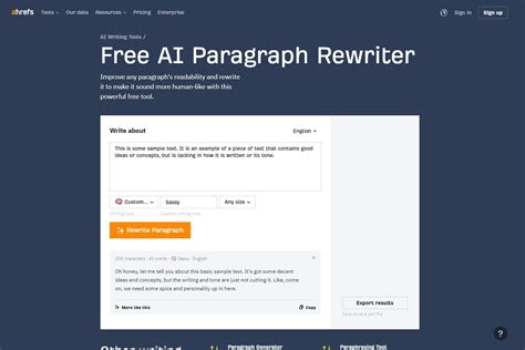 ahrefs sentence rewriter|13 AI Paraphrasing Tools to Simplify Text Rewriting.